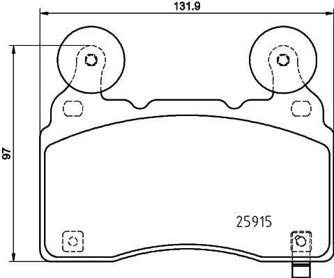 Brake Pad Set, disc brake 8DB 355 039-481 - image 4