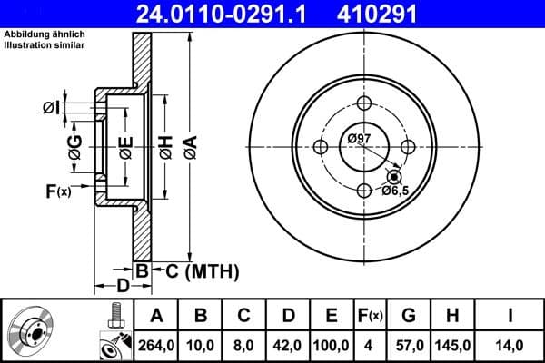 Brake Disc 24.0110-0291.1 - image 2