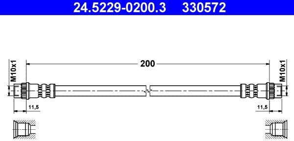 Brake Hose 24.5229-0200.3 - image 2