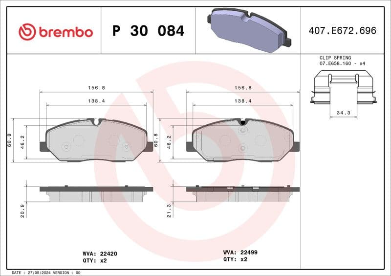 Brake Pad Set, disc brake PRIME LINE P30084 - image 3