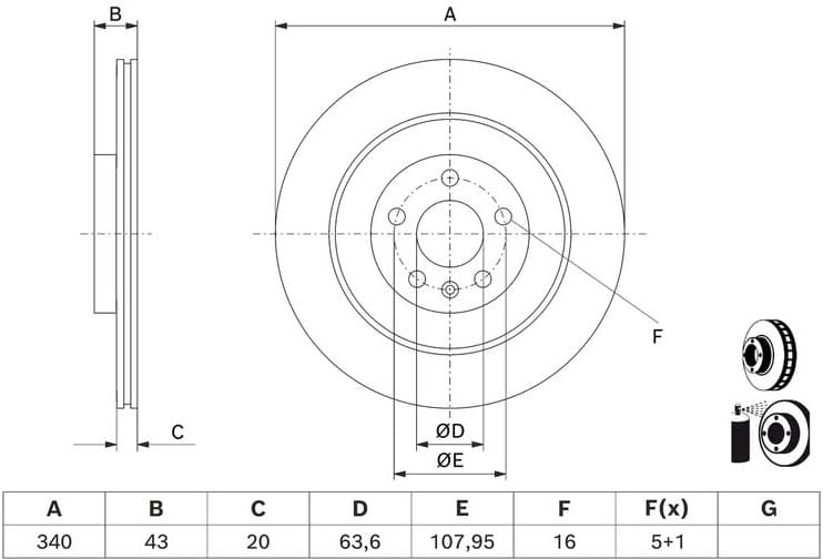 Brake Disc 0986479D97 - image 2