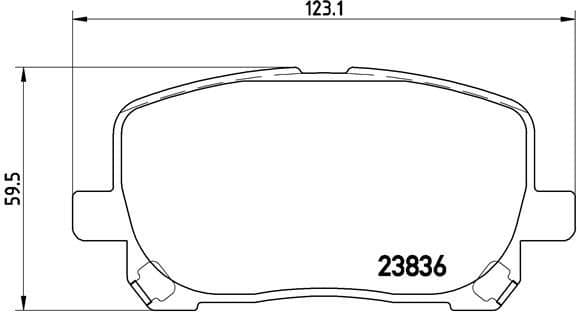 Brake pads front, Top Quality P83061 - image 3