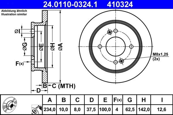 Brake Disc 24.0110-0324.1 - image 2