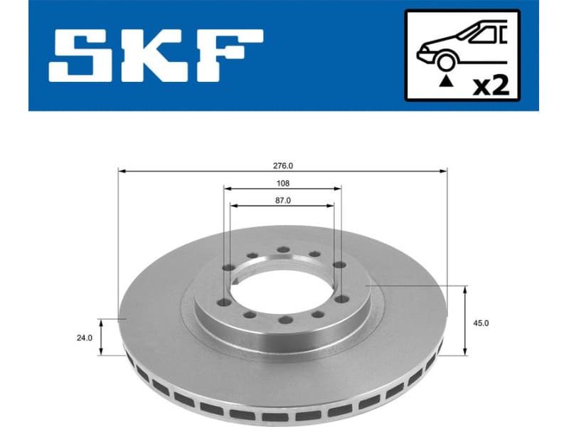 Brake Disc VKBD 80550 V2 - image 2
