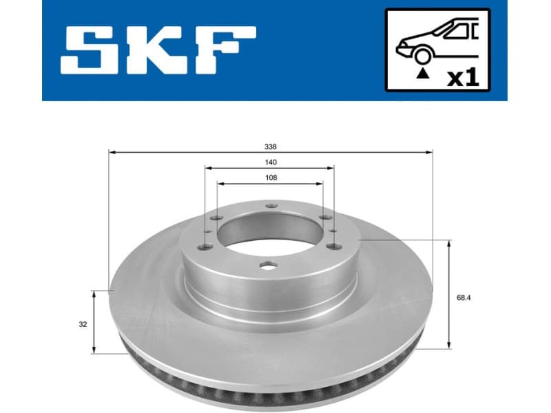 Brake Disc VKBD 81069 V1 - image 2