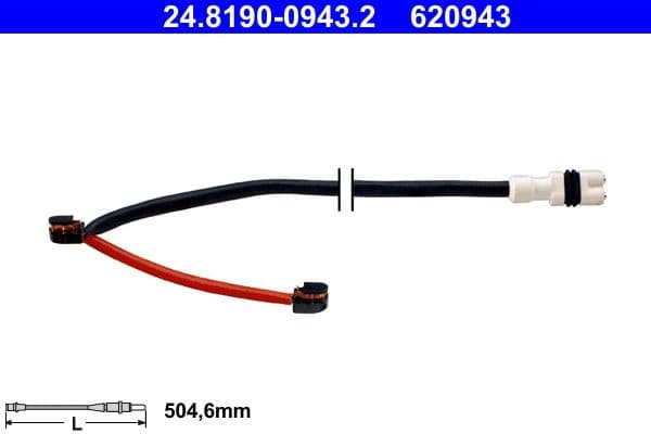 Warning Contact, brake pad wear 24.8190-0943.2 - image 2