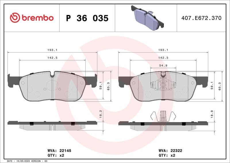Brake Pad Set, disc brake PRIME LINE P36035 - image 3