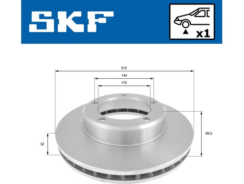 Brake Disc VKBD 80749 V1 - image 2