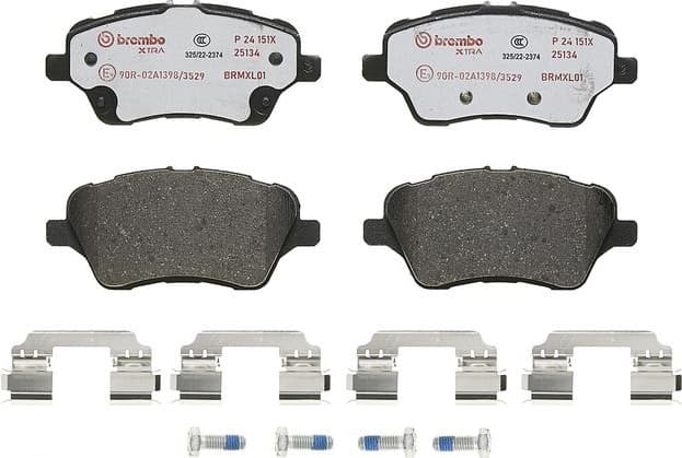 Brake Pad Set, disc brake XTRA LINE P 24 151X - image 3