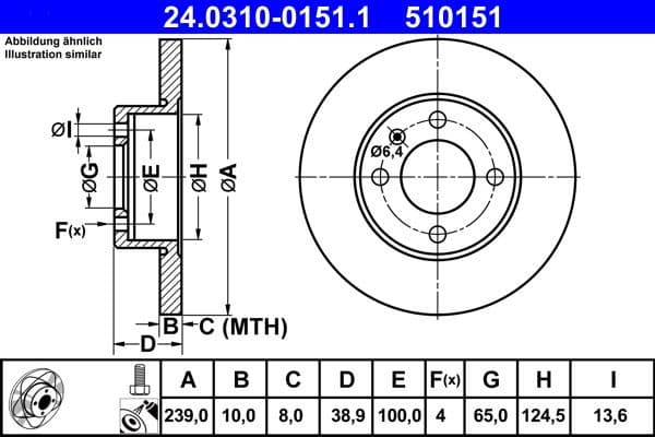 Brake Disc PowerDisc 24.0310-0151.1 - image 3