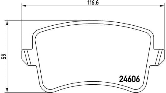 Brake pads rear, Top Quality P85100 - image 3