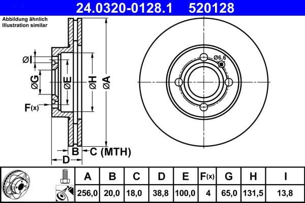Brake Disc PowerDisc 24.0320-0128.1 - image 2