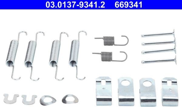 Accessory Kit, parking brake shoes 03.0137-9341.2 - image 3