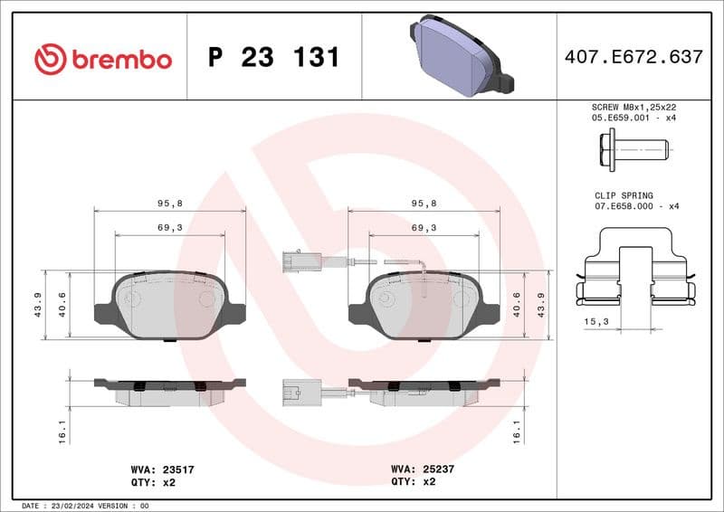 Brake Pad Set, disc brake PRIME LINE P23131 - image 3