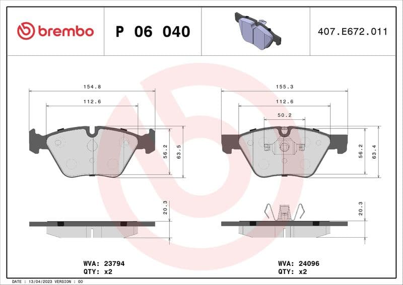 Brake Pad Set, disc brake PRIME LINE P06040 - image 3