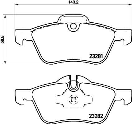 Brake Pad Set, disc brake 8DB 355 009-171