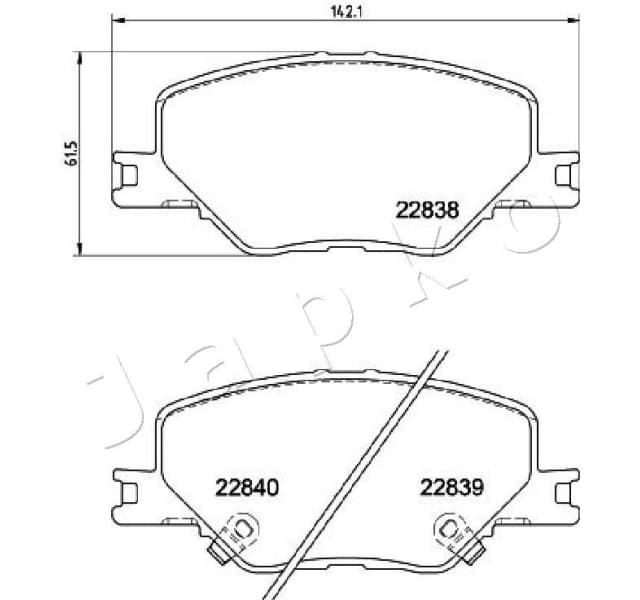 Brake Pad Set, disc brake 500417
