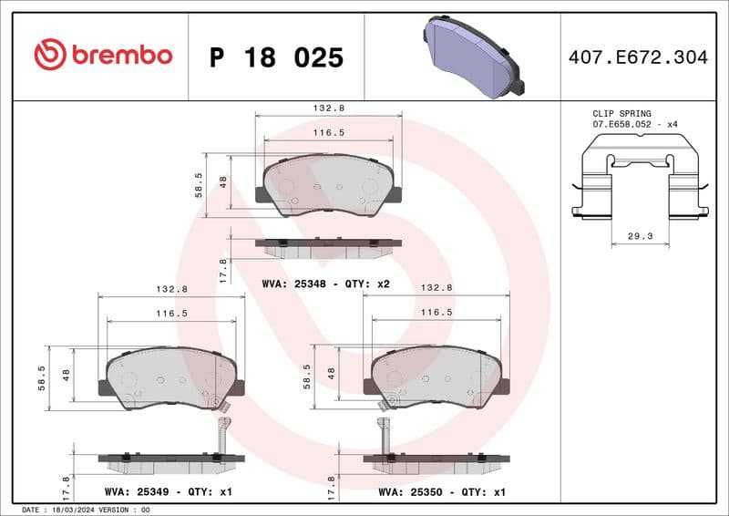 Brake Pad Set, disc brake PRIME LINE P18025 - image 3