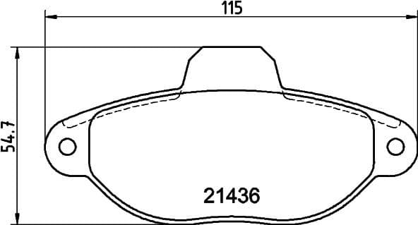 Brake Pad Set, disc brake 8DB 355 019-151 - image 4