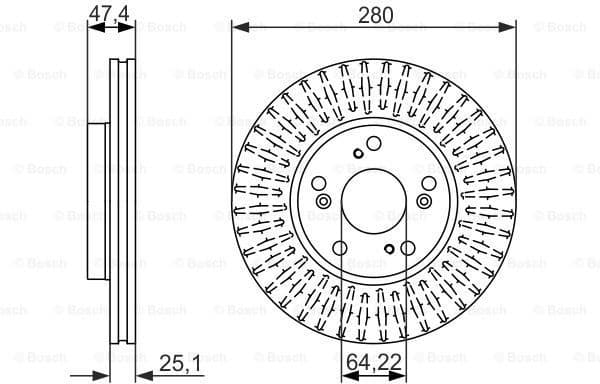 Brake Disc 0986479625 - image 2