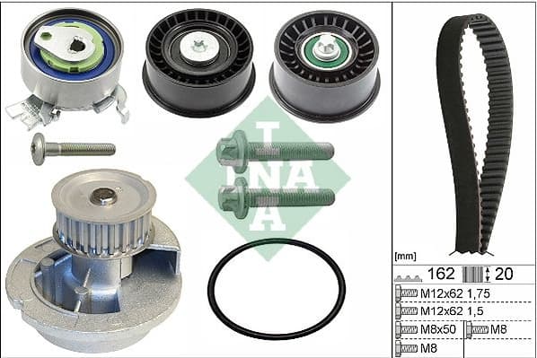 Water Pump & Timing Belt Kit 530044131