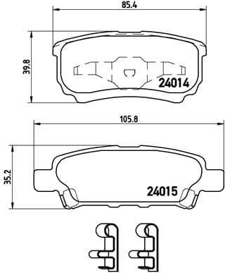 Brake Pad Set, disc brake PRIME LINE P54034
