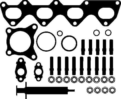 Turbocharger mounting kit 214.600