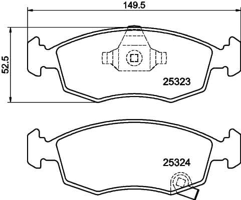Brake Pad Set, disc brake 8DB 355 016-231 - image 4