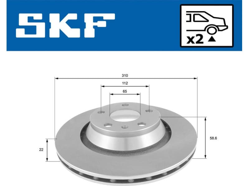 Brake Disc VKBD 90782 V2 - image 2