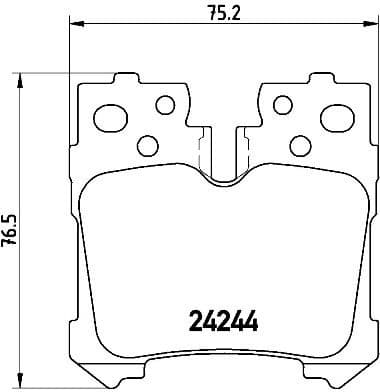 Brake Pad Set, disc brake PRIME LINE P83076 - image 3