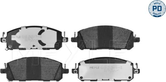 Brake Pad Set, disc brake MEYLE-PD: Advanced performance and design. 025 268 4017/PD