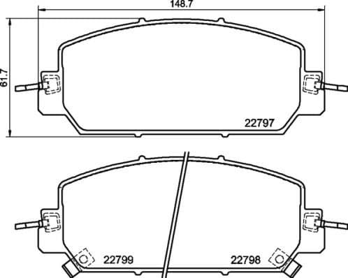 Brake Pad Set, disc brake PRIME LINE P28098 - image 3