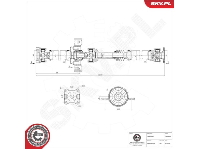 Drive Shaft 76SKV082 - image 2