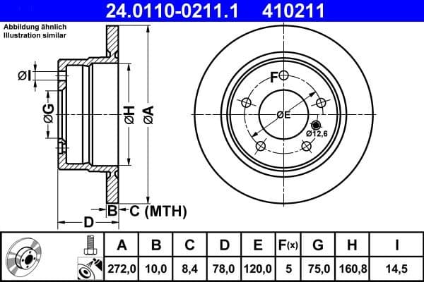 Brake Disc 24.0110-0211.1 - image 2