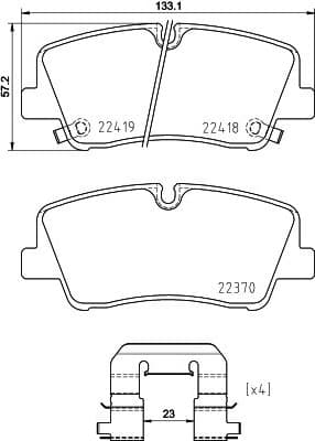 Brake Pad Set, disc brake PRIME LINE P30089 - image 3