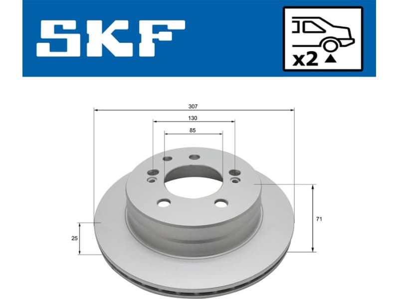 Brake Disc VKBD 90826 V2 - image 2
