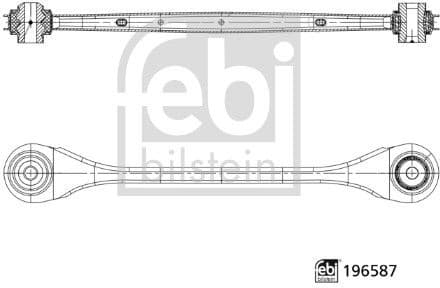 Control/Trailing Arm, wheel suspension 196587