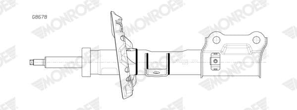 Shock Absorber MONROE ORIGINAL (Gas Technology) G8678