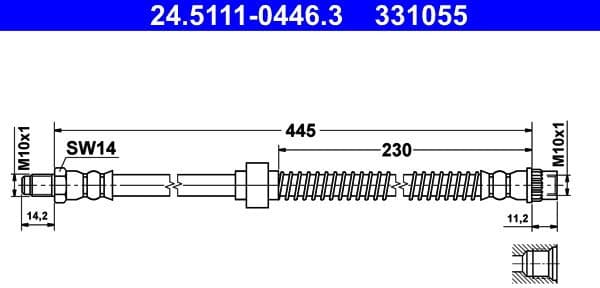 Brake Hose 24.5111-0446.3 - image 2