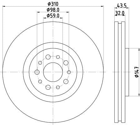 Brake Disc 8DD 355 109-131 - image 4
