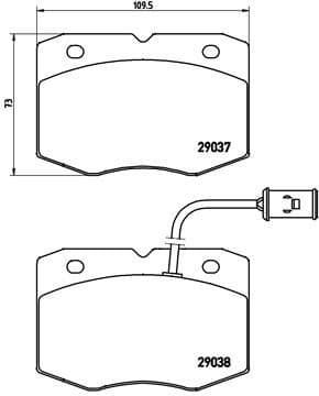 Brake Pad Set, disc brake PRIME LINE P A6 014
