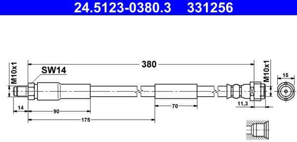 Brake Hose 24.5123-0380.3 - image 2