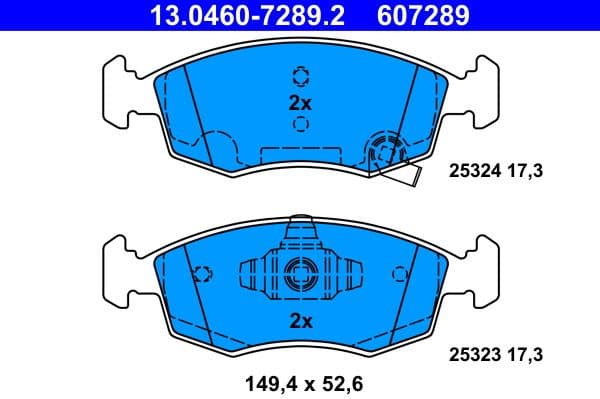 Brake Pad Set, disc brake 13.0460-7289.2 - image 3