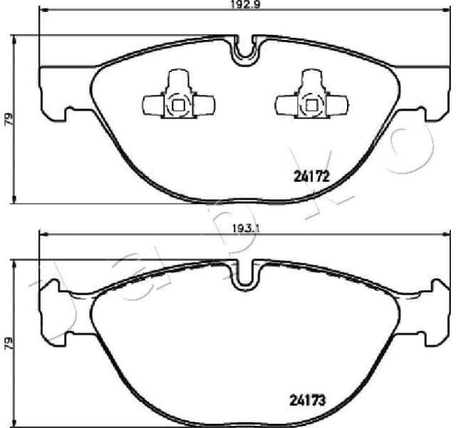 Brake Pad Set, disc brake 500134 - image 2