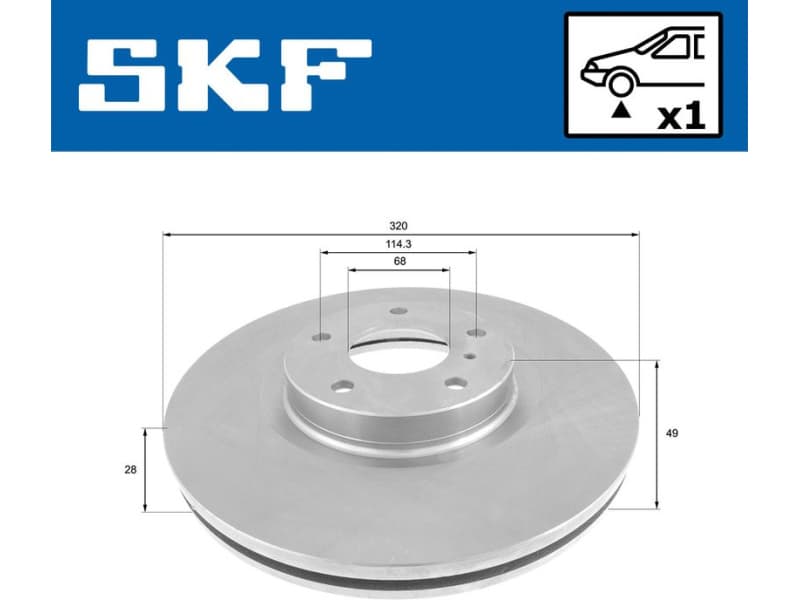 Brake Disc VKBD 80633 V1 - image 2
