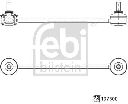 Link/Coupling Rod, stabiliser bar 197300