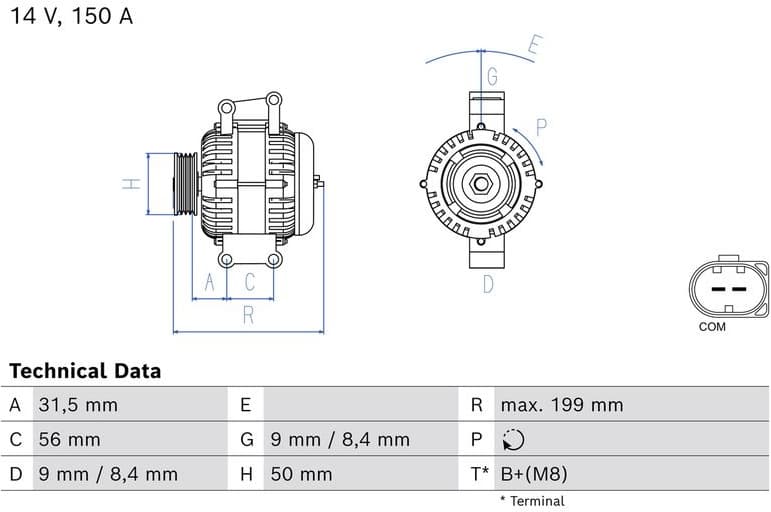 Alternator 0 986 085 260