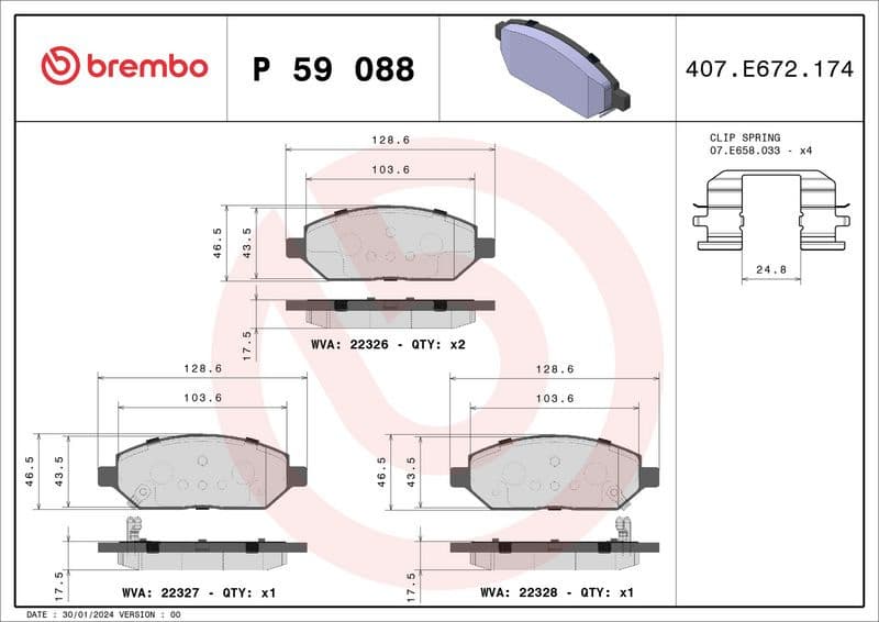 Brake Pad Set, disc brake PRIME LINE P59088 - image 3