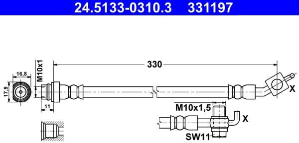 Brake Hose 24.5133-0310.3 - image 2