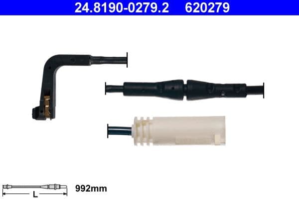 Warning Contact, brake pad wear 24.8190-0279.2 - image 2